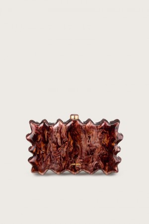 Clutch Cult Gaia Paloma Marrones | JIMSP-0162