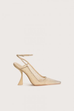 Sandalias Cult Gaia Diya Sling Back Beige | NRVPG-7345