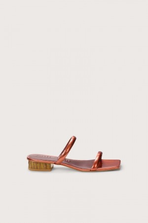 Sandalias Cult Gaia Liz Marrones | KWEDL-3476