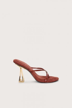 Sandalias Cult Gaia Soriah Marrones | QBYAF-3956