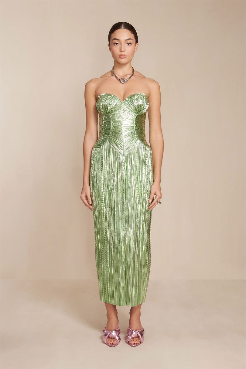 Vestido Cult Gaia Ashika Gown Verde | QDHMZ-3124