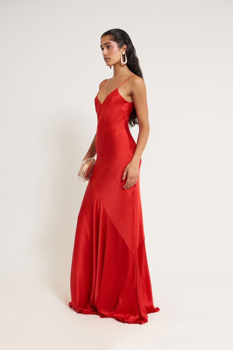 Vestido Cult Gaia Crissy Gown Rojas | IBWHZ-6912