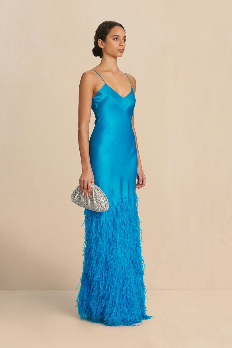 Vestido Cult Gaia Hansal Gown Azules | DSKLW-9172