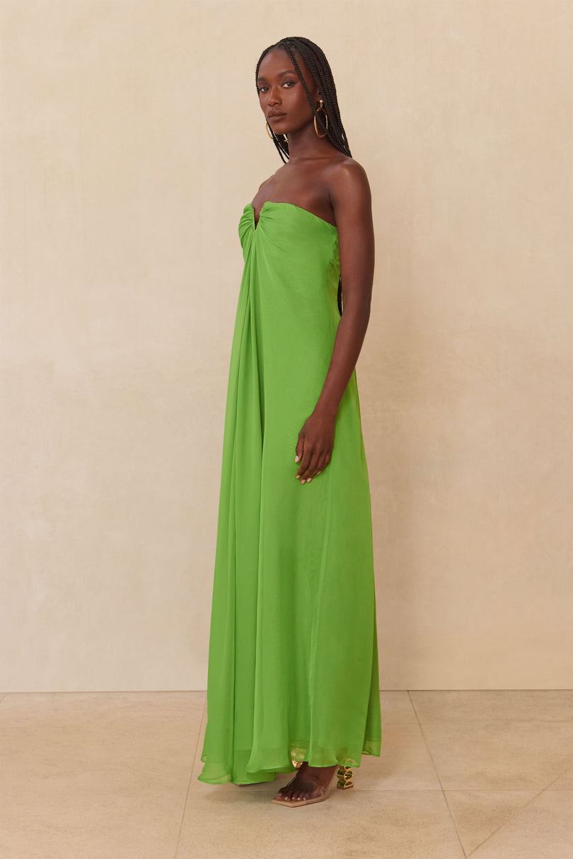 Vestido Cult Gaia Janelle Gown Verde | LRPQV-1486