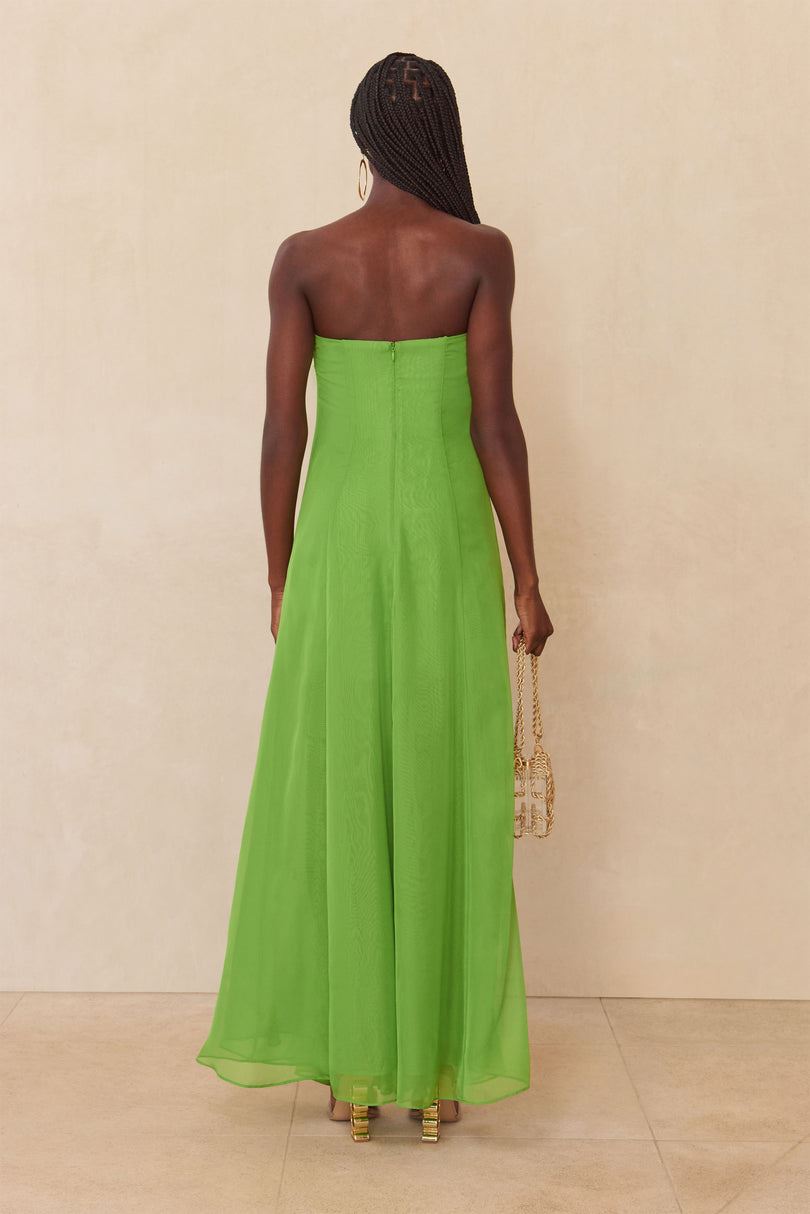 Vestido Cult Gaia Janelle Gown Verde | LRPQV-1486