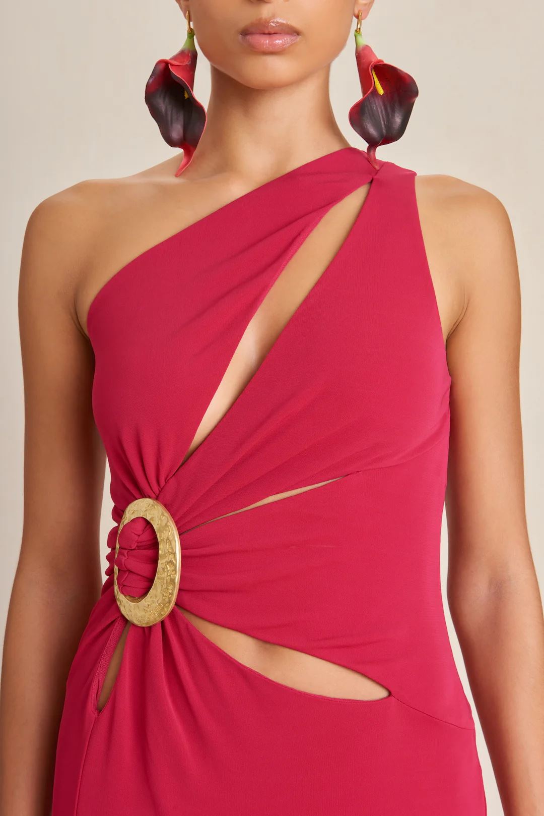 Vestido Cult Gaia Zinna Gown Rojas | LAFXO-6840