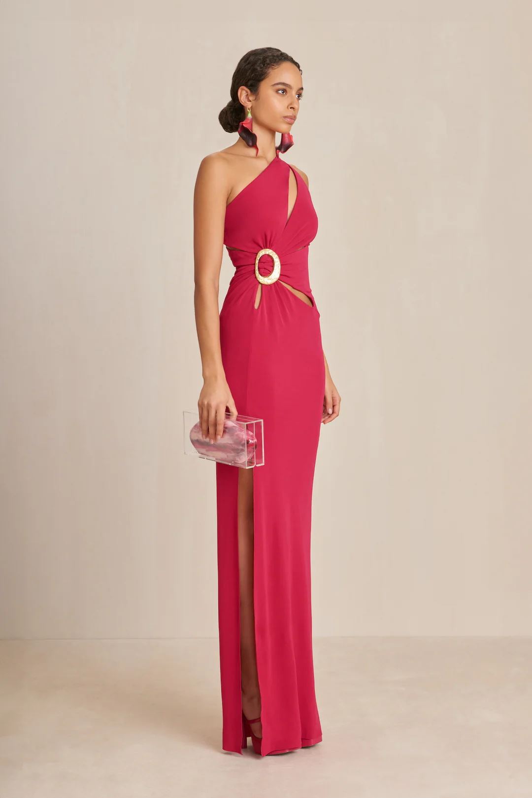 Vestido Cult Gaia Zinna Gown Rojas | LAFXO-6840