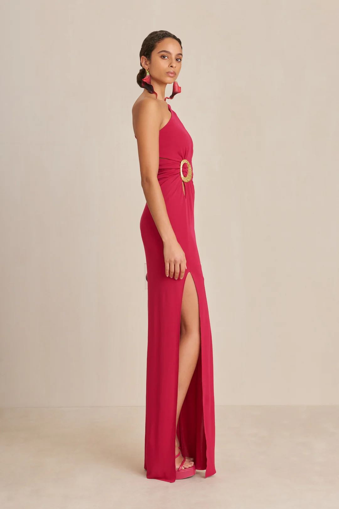 Vestido Cult Gaia Zinna Gown Rojas | LAFXO-6840