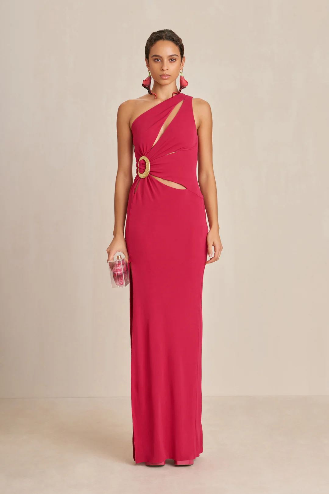 Vestido Cult Gaia Zinna Gown Rojas | LAFXO-6840